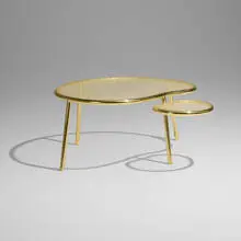 Racket Animal Center Table by Fernando and Humberto Campana, 2013, brass, woven nylon, sold Feb 2026