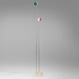 Takis, Signal lamp, series 2, 1968, painted aluminum, chrome-plated aluminum, plastic