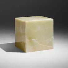 Sabine Marcelis, Custom Onyx Verde Glacier cube, 2020, onyx