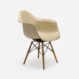Charles and Ray Eames, PAW, 1951, molded fiberglass with rope edge, birch, enameled steel