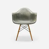 Charles and Ray Eames, DAW, 1951, molded fiberglass with rope edge, birch, enameled steel