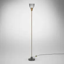 LTe 6 floor lamp by Ignazio Gardella, c. 1950, brass, marble, glass, sold Feb 2026