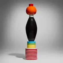 Ettore Sottsass, Menta totem, glazed porcelain