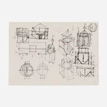 Aldo Rossi, Venezia, 1979, ink on paper
