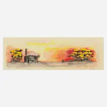 Samuel Mockbee, Sagaponac House, 2001, pen, pencil, ink, colored pencil, and gouache on trace paper