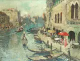 Fritz Klaiberg, Venice, oil on canvas