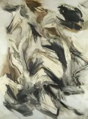 Iasonas Molfessis, Abstract composition, oil on canvas