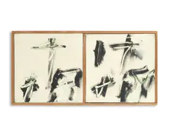 Iasonas Molfessis, Crucifixion, oil on canvas