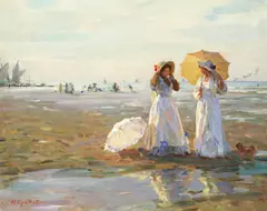Yuri Krotov, 'At the sea', oil on canvas