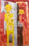 Wisdom, The celebrant, acrylic on canvas