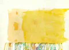Albert Irvin Ra, Untitled Yellow, watercolour
