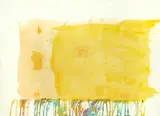 Albert Irvin Ra, Untitled Yellow, watercolour