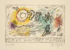 Marc Chagall, Orphée, 1971, Farblithographie auf Arches-Velin