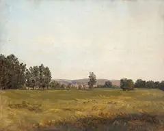 Österreichisch, 1845, Landschaft bei Staatz, 1845, Öl auf Papier