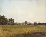Österreichisch, 1845, Landschaft bei Staatz, 1845, Öl auf Papier