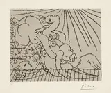 Pablo Picasso, Le sauvetage de la noyée, 1932, Radierung auf Arches-Bütten