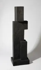 Hans Steinbrenner, Figur, 1989, Eiche, schwarz gefaßt