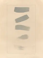 Lee Ufan, From Brush 3 (Print No. 21), 1973, Lithografie auf Japanpapier