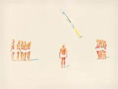 Norbert Bisky, Entschuldigung, 2004, Farboffset auf Velin