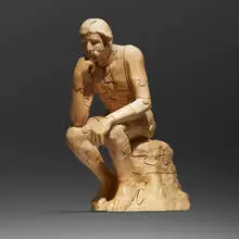 Matt Johnson, Puzzleman, 2008, basswood, caranauba wax