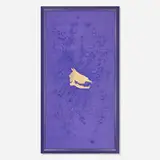 Angelo Filomeno, Last Scavengers: Deer, 2005, embroidered Shantung silk with crystals over linen in artist's frame