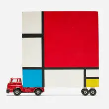Bruce Houston, Untitled (Mondrian Truck), 1991, mixed media sculpture