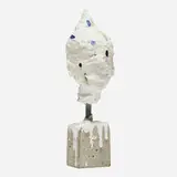 Arlene Shechet, Feeling Head, 1997, concrete, steel, plaster, acrylic