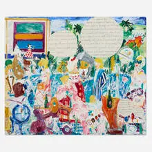 Thomas Trosch, Dorothy Rogers' Decorating Lesson #7, 1993, oil and graphite on linen