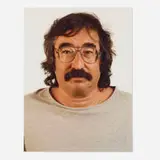 Thomas Ruff Studio, Portrait of Jacob Bloom, 1989, Cibachrome print mounted to acrylic