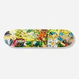 Clayton Brothers, Happy All The Day skateboard deck, offset lithograph in colors on skate deck