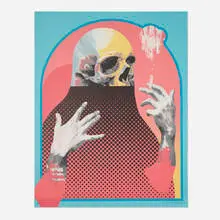 Michael Reeder, Eternal Paradise, 2020, lithograph in colors on BFK Rives