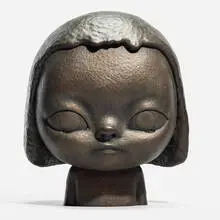 Roby Dwi Antono, Kira (Burnished Gold), 2021, patinated bronze