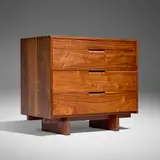 Chest of Drawers by George Nakashima, 1965, American black walnut, sold May 2025