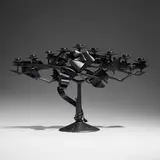 Albert Paley, Menorah, 1995, formed and fabricated steel with a blackened patina
