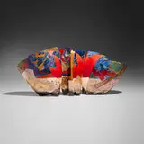 Bennett Bean, Triple Sculpture, c. 2005, pit-fired, painted, and gilt earthenware