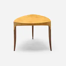 Thomas Hucker, Yasmine table, 1993, bird's-eye maple, mahogany