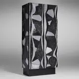 Rare Argente cabinet, model PE-43 by Paul Evans, 1969, welded and patinated aluminum, patinated steel, sold May 2025