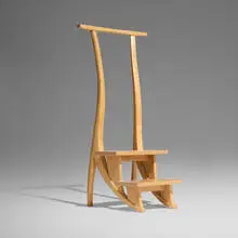Jere Osgood, Library ladder, 1991, curly maple