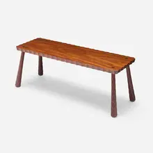 Richard Scott Newman, Bench, 2001, walnut