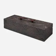 Michael Cullen, Box, 1991, carved wood, snakewood, milk paint
