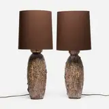 Adam Silverman, Large table lamps, pair