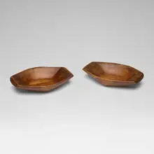 Wharton Esherick, Bowls, set of two, 1946, walnut
