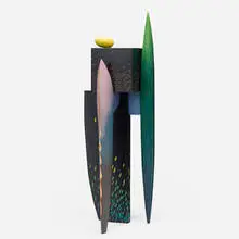 Wendy Maruyama, Modesty Box, 2006, painted and carved wood