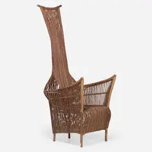 Dave Chapman, The Reading Chair, 1993, willow, aspen
