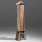 Stephen Whittlesey, Tall cabinet, c. 1990, painted wood, pine, oak