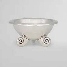 Conch footed bowl by William Philip Spratling, c. 1940-44, silver, sold Jan 2026