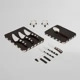 William Philip Spratling, Collection of tabletop articles, c. 1950-65, ebony, silver, sterling silver