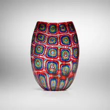 Linea Valentina, Vase, fused murrine