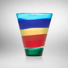 Berit Johansson, Vase, 1992, internally decorated glass