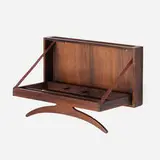 Adam Østergaard, Wall-mounted valet, c. 1960, rosewood, leather